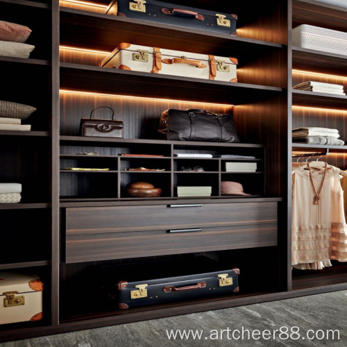 Glass open wardrobe Design style